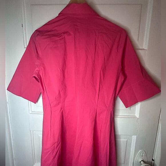 Antonelli | NWTs Monaco Pink Front Button Midi Dress Size Medium - Picture 8 of 13
